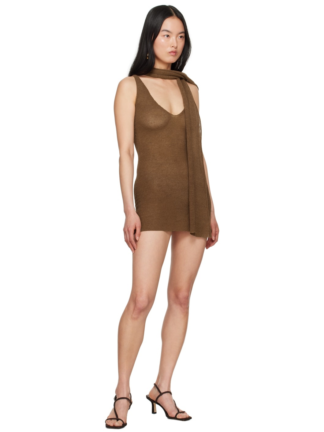 Brown Anka Minidress - 4