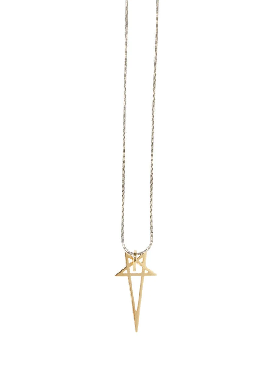 Pentagram Charm Gold And Silver - 1