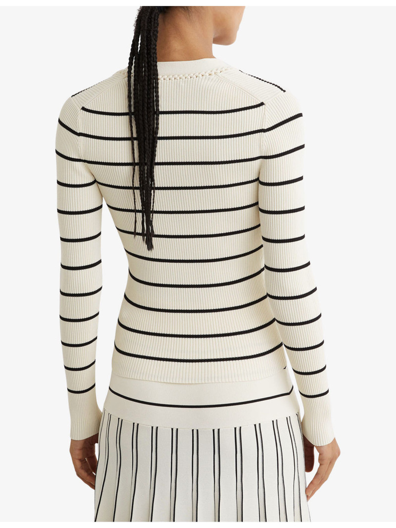 Lauralee Stripe Ribbed Knitted Top 4