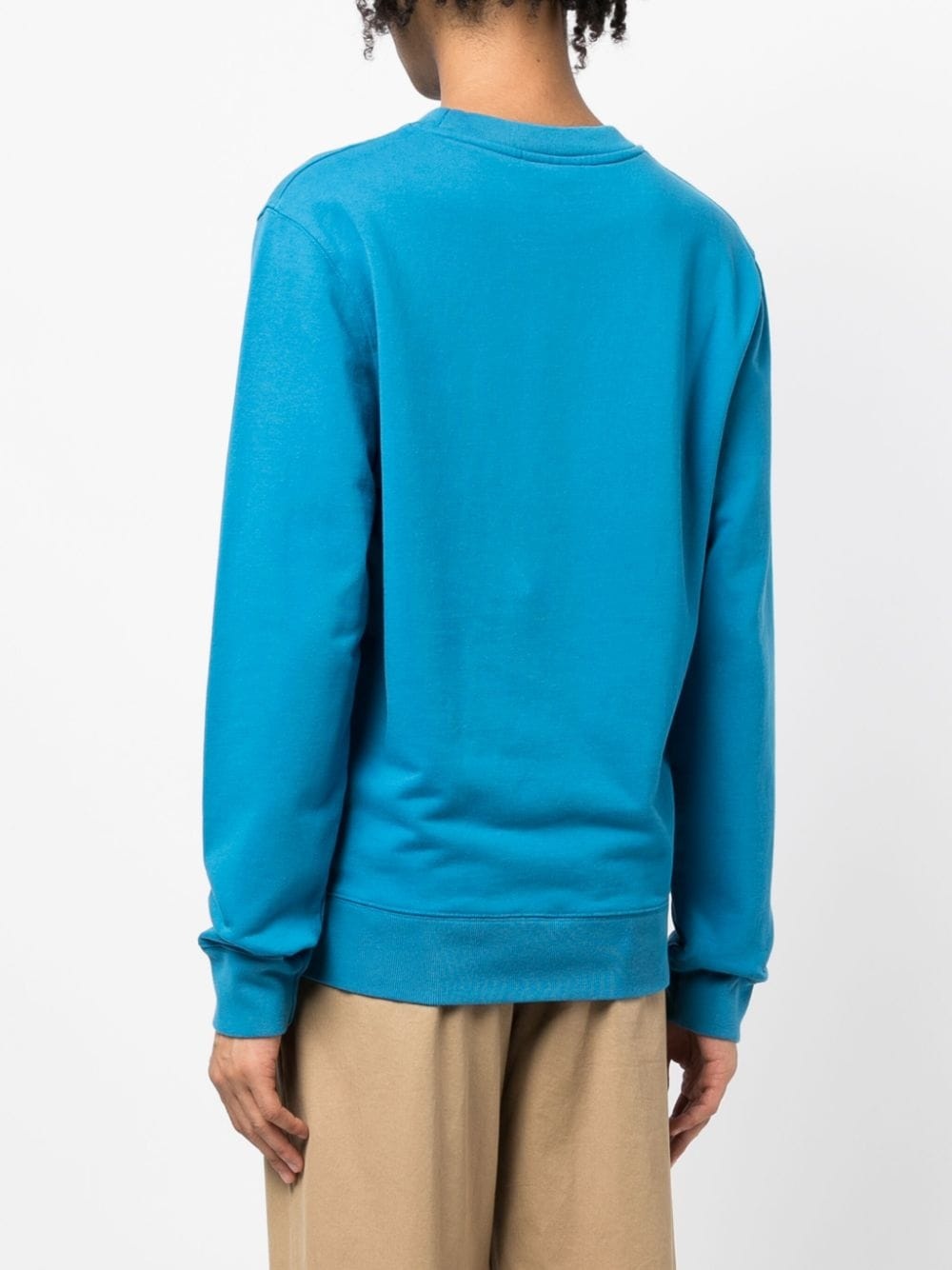logo-embroidered cotton sweatshirt - 4