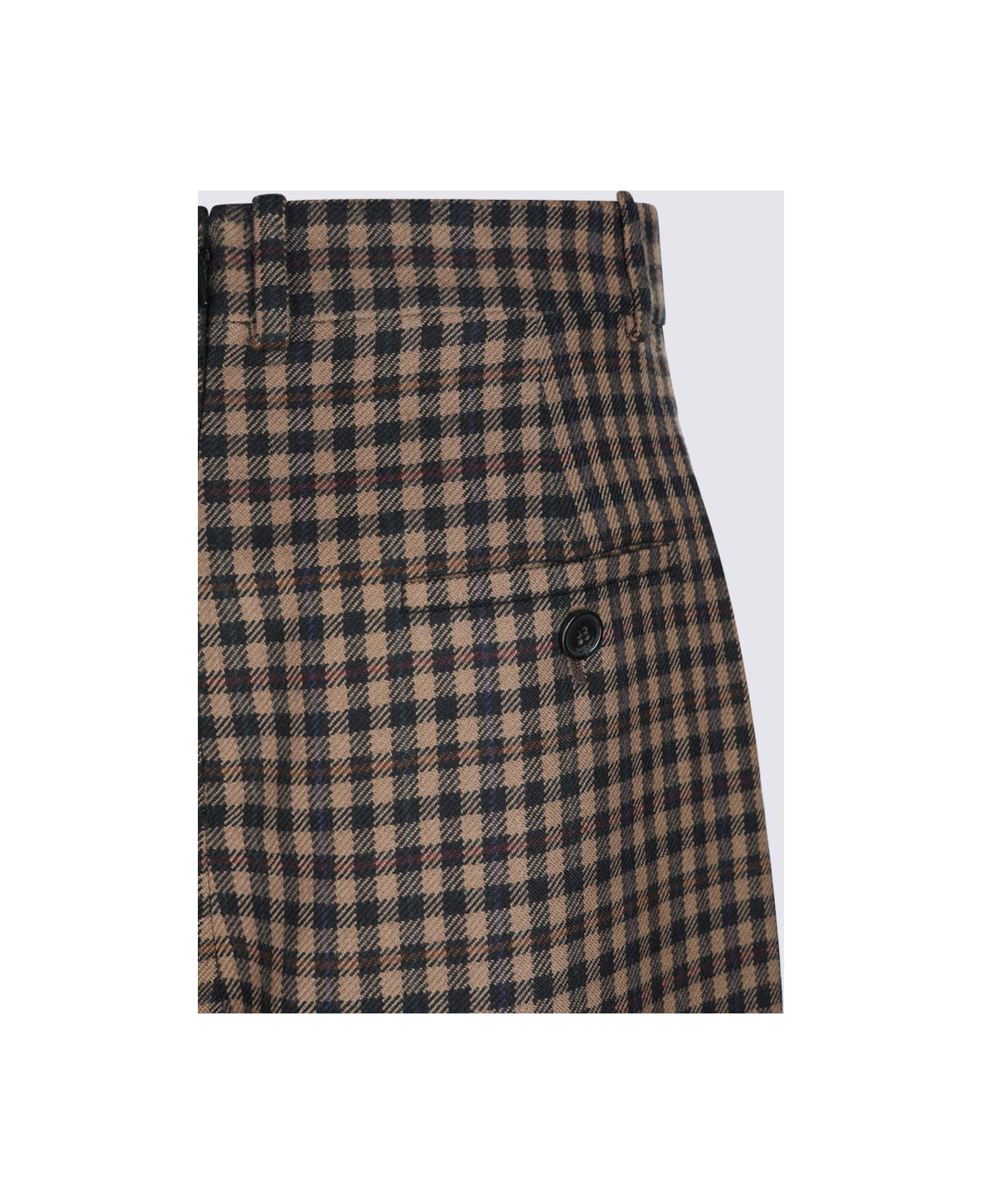 Noir Multicolor Wool Midi Skirt - 4