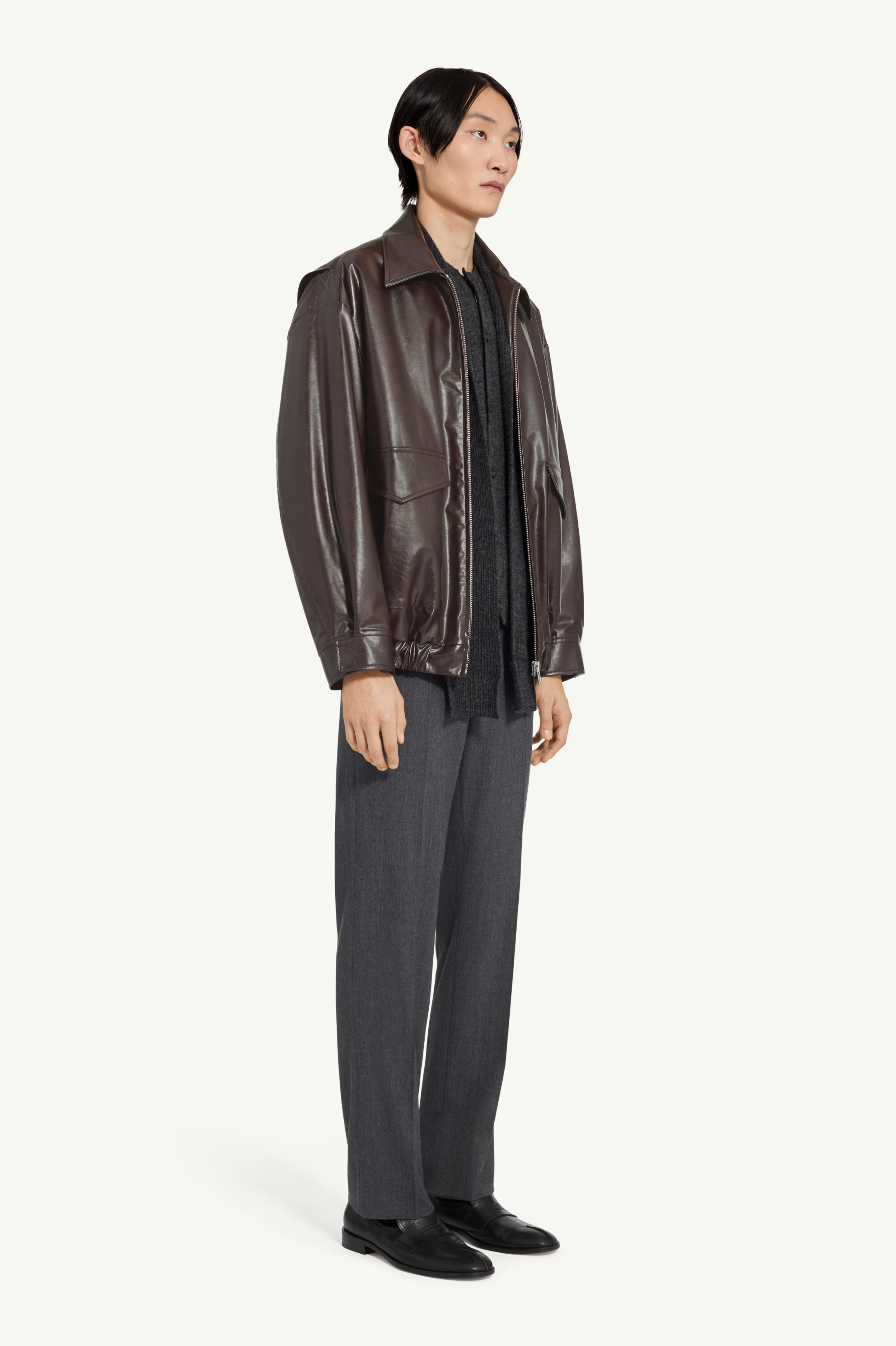 Faux leather jacket - 3