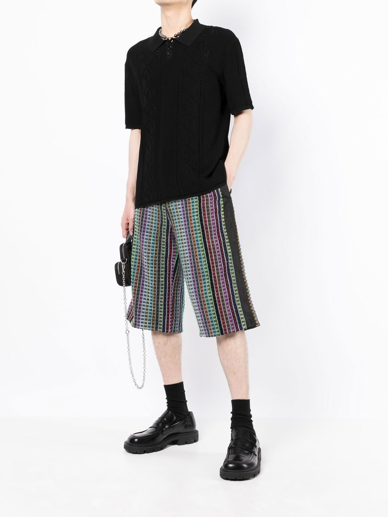 Marine Serre knee-length Bermuda shorts outlook