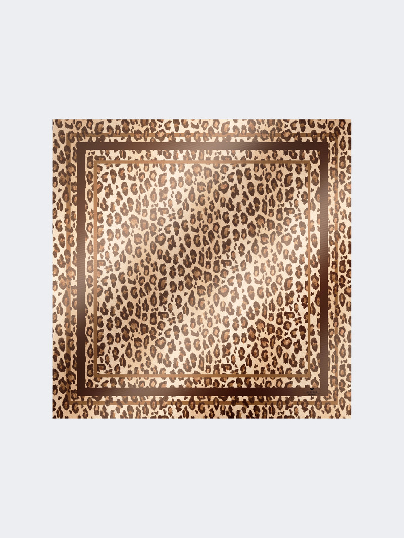 ONESTONEW Patterned silk twill foulard - BLACK 1