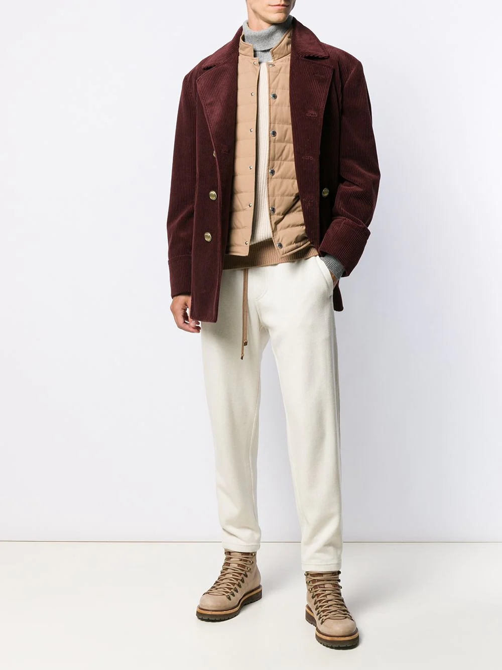 waist tie track pants - 2