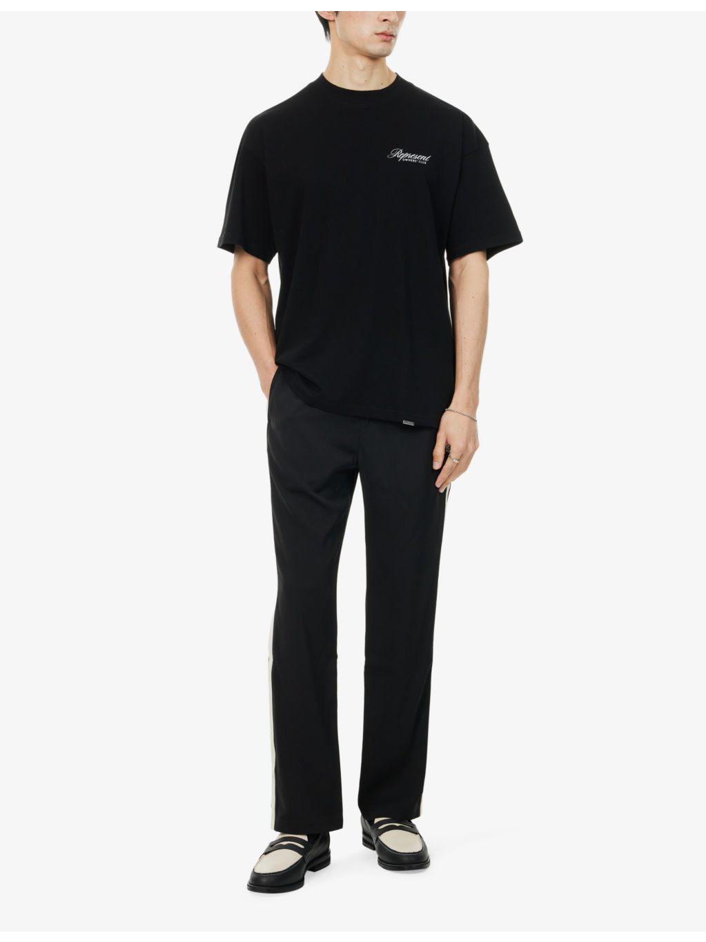Script short-sleeves oversized cotton-jersey T-shirt - 2