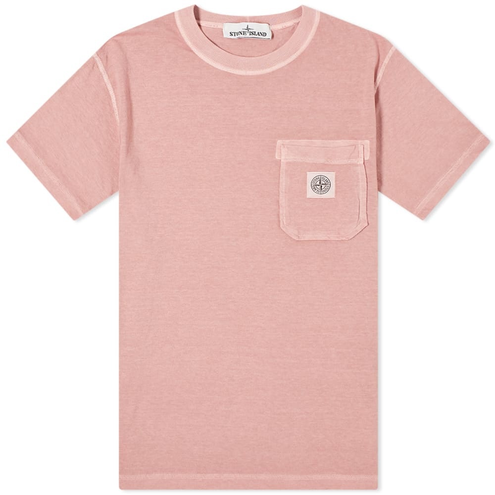 Stone Island Patch Logo Pocket Tee - 1