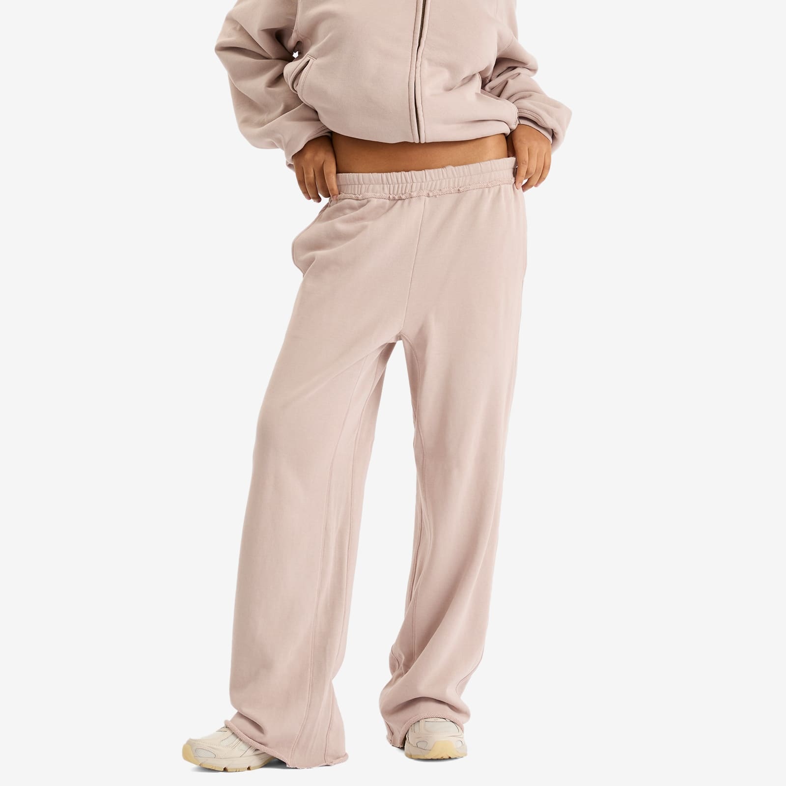 SKIMS Deconstructed French Terry Wide Leg Pant - 2
