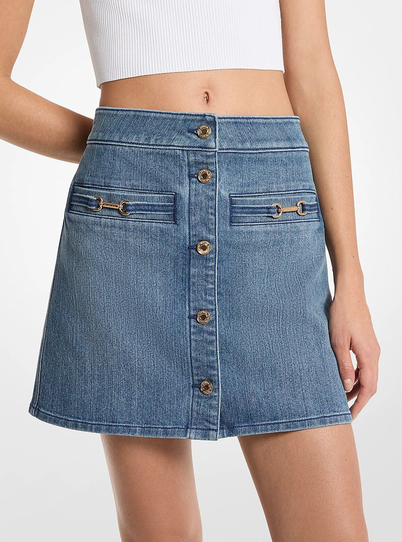 Carson Denim Mini Skirt 1