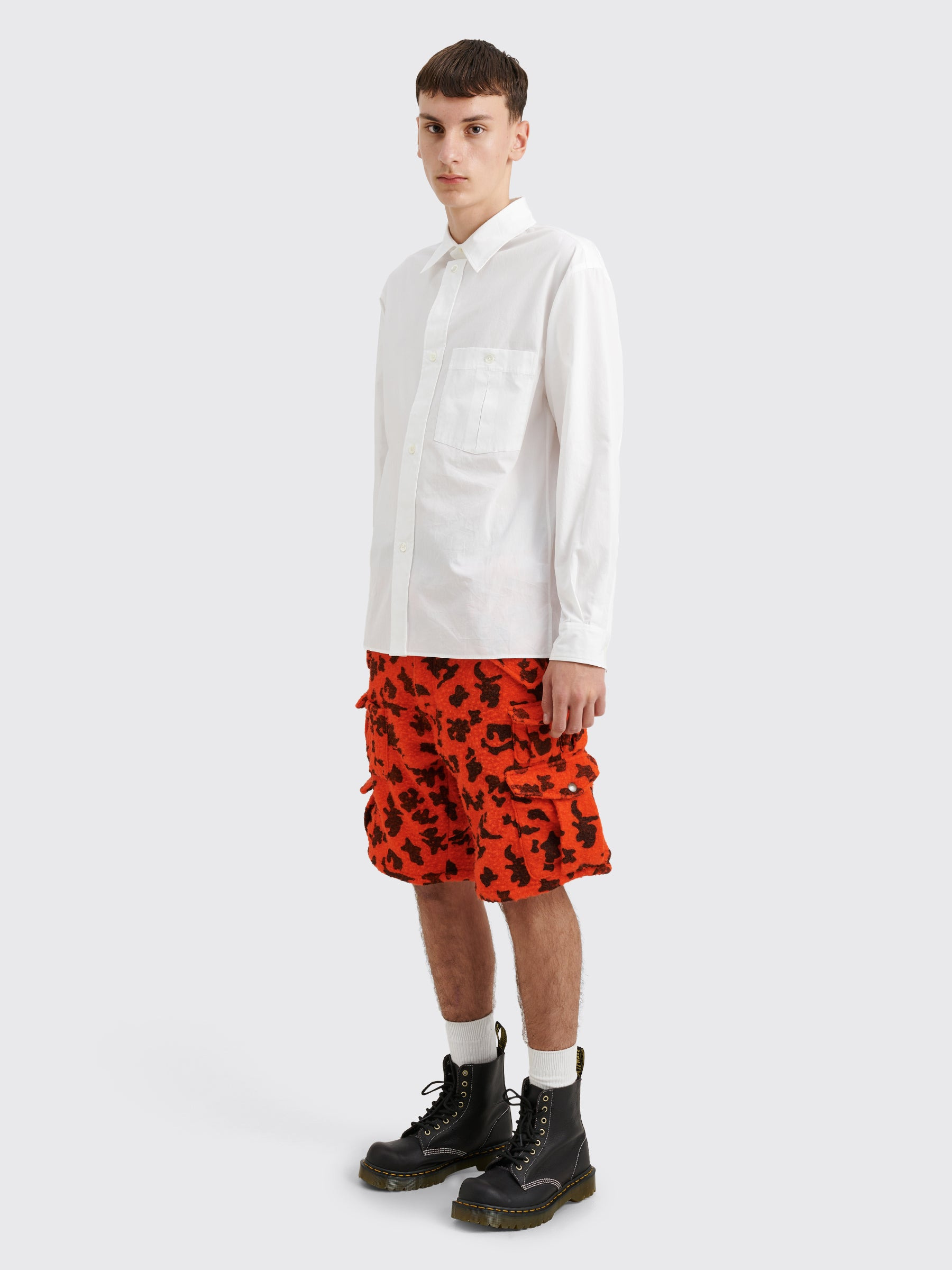 ERL CARGO SHORTS ORANGE CAMO - 2