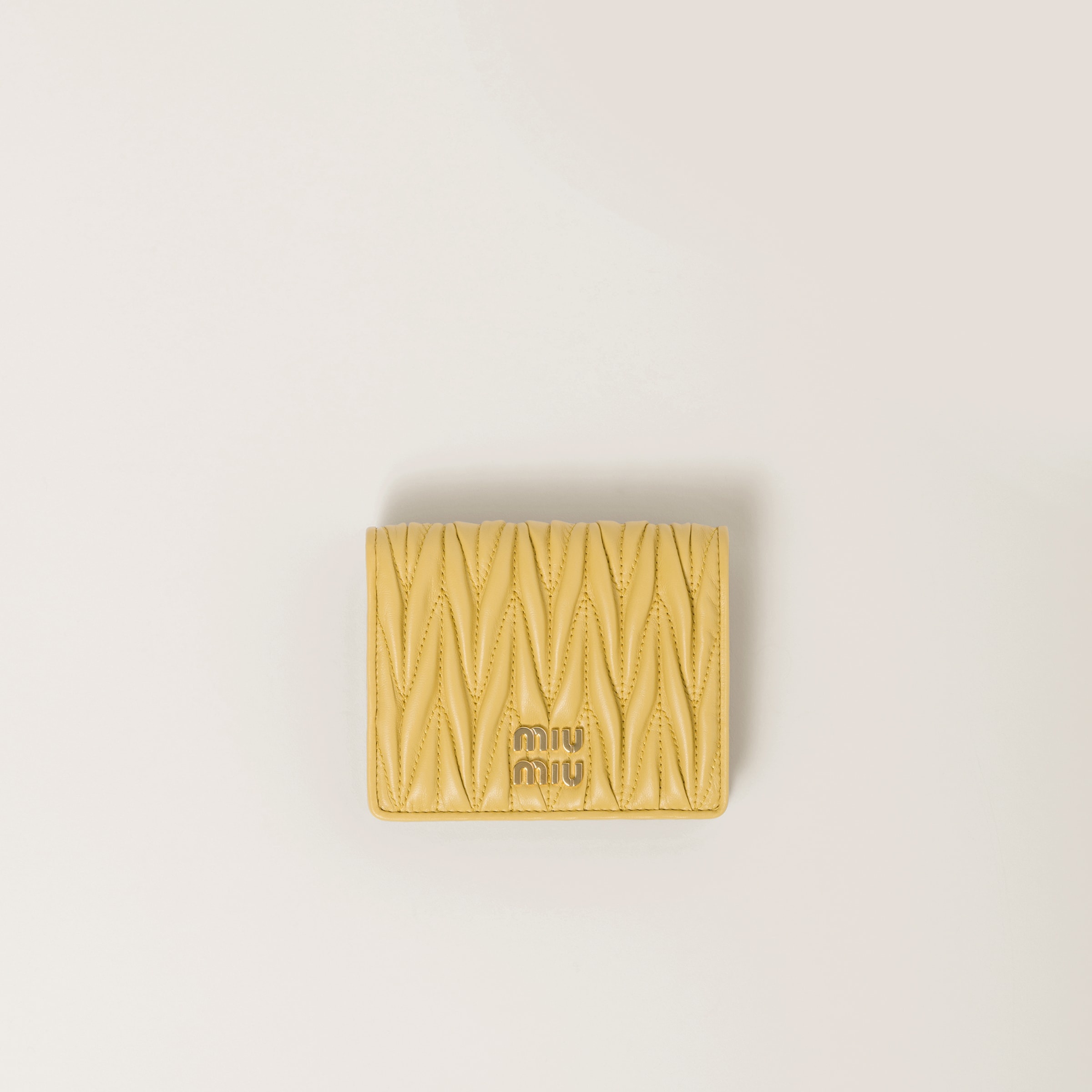 Small matelassé nappa leather wallet - 1