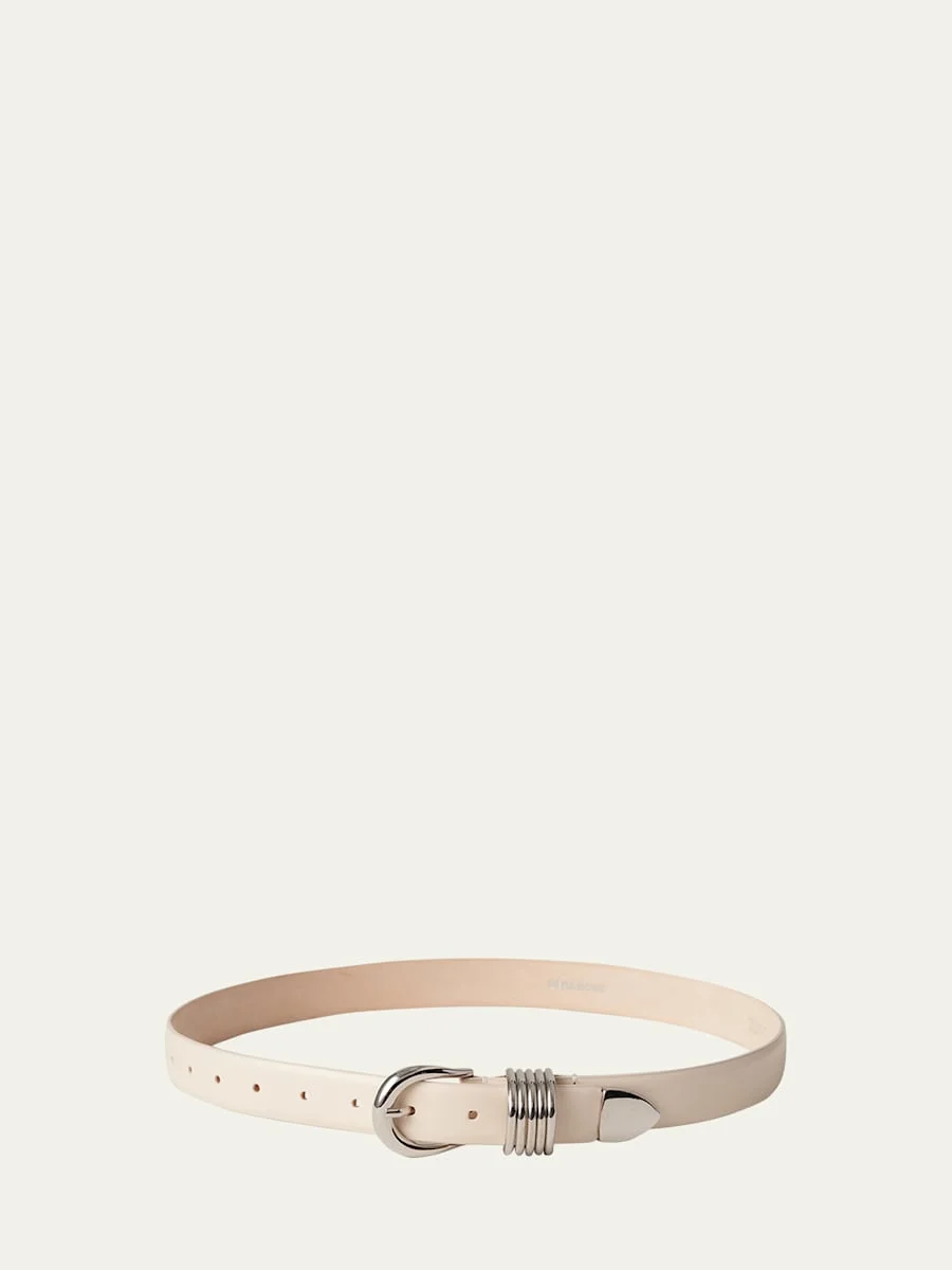 Hollyhock Leather Belt - 1