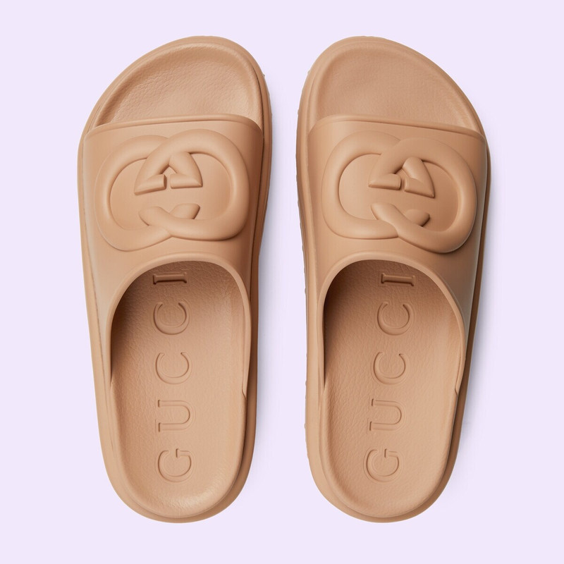 GUCCI Men's Interlocking G slide sandal outlook