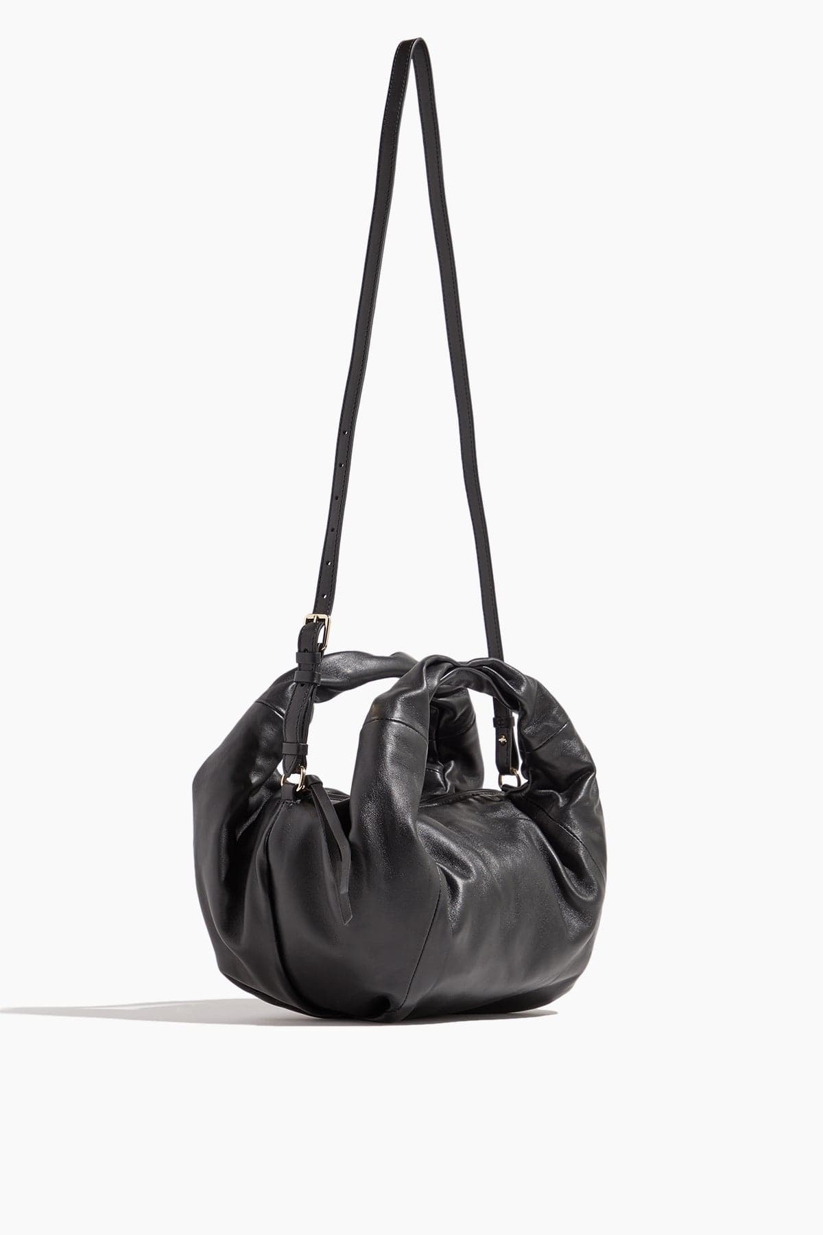 Twisted Crossbody Bag in Black - 4