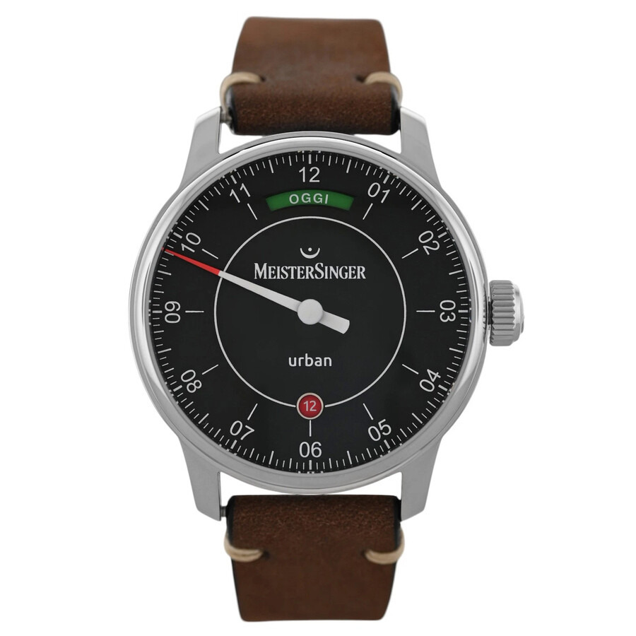 Meistersinger - Pre-owned MeisterSinger Urban Edition Today Daydate Automatic Brown Dial Men's Watch 205587483709 - 1