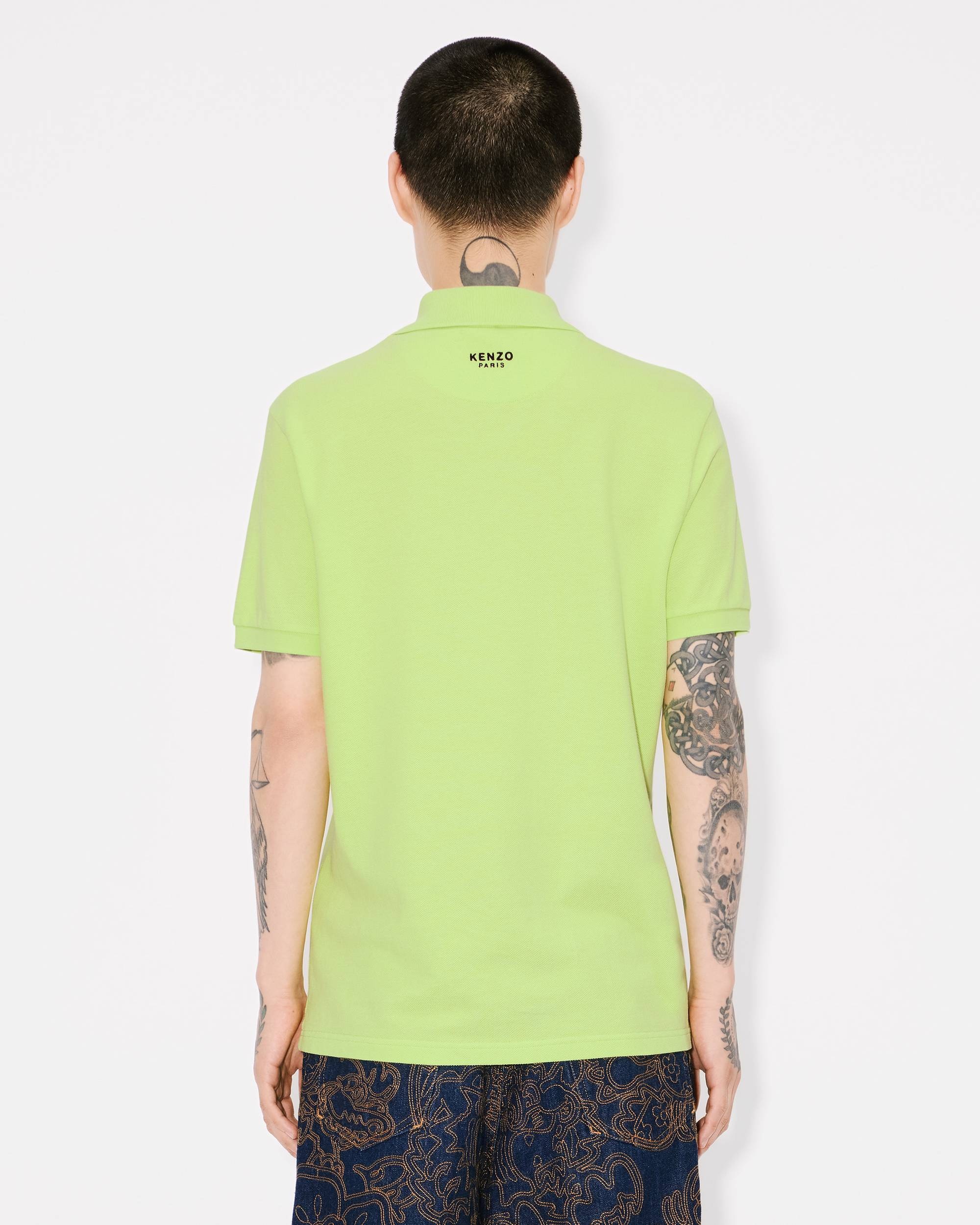 'KENZO Pop' embroidered slim polo in cotton - 4