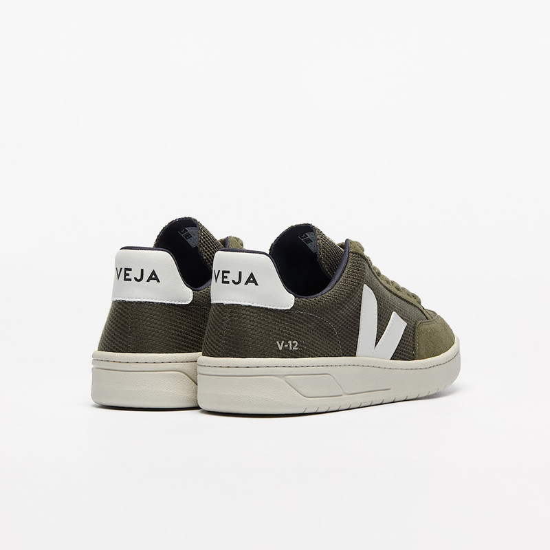 V-12 VEGAN B-MESH OLIVE WHITE 3
