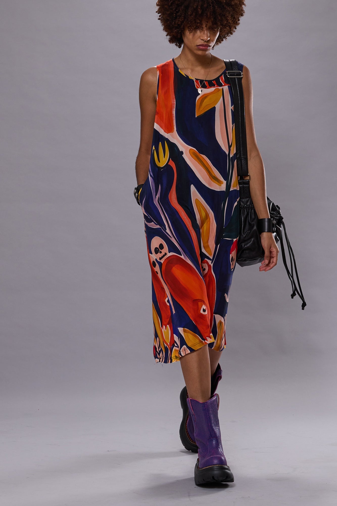 SLEEVELESS MIDI - MULTICOLOR PRINT - R13 - 3