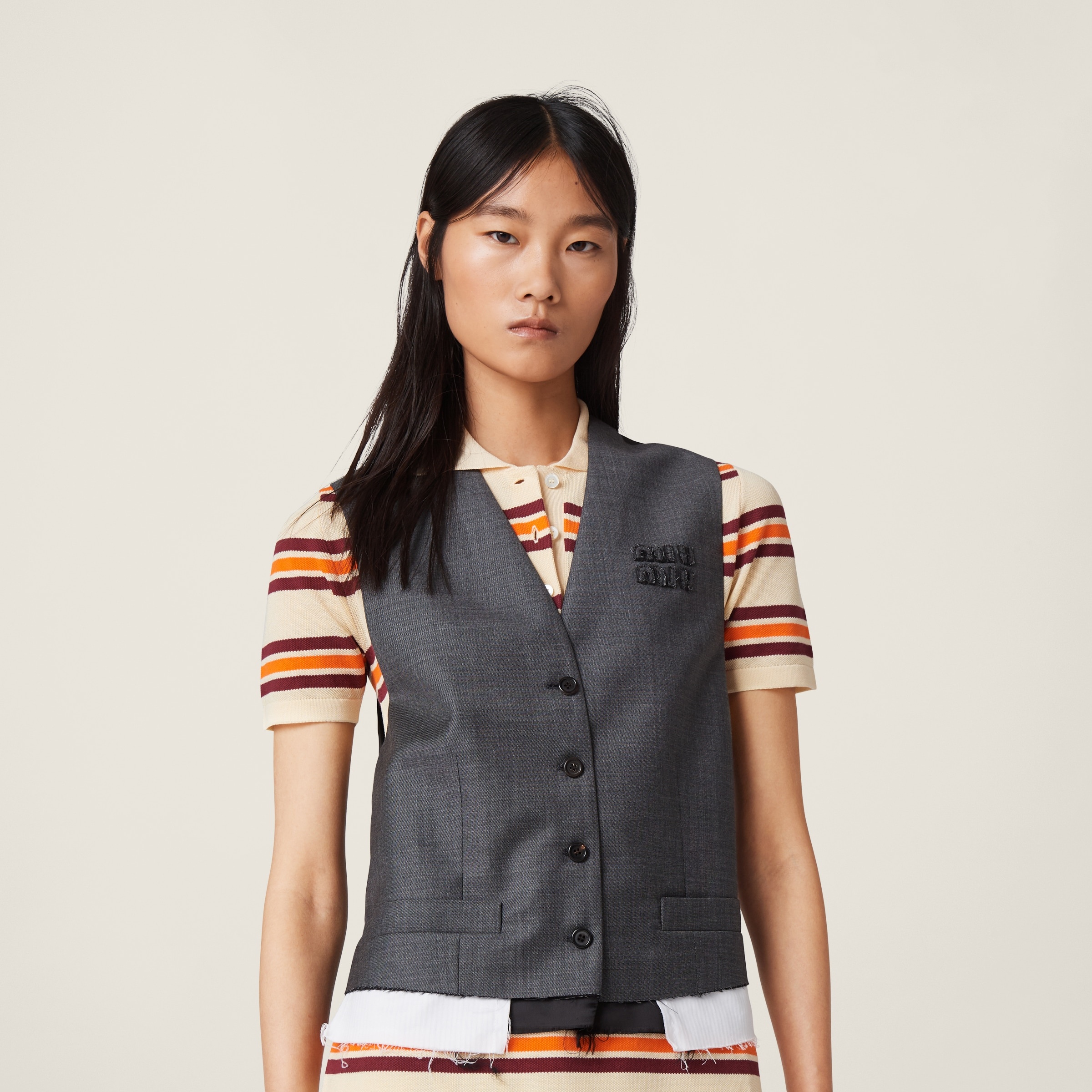 Silk and cotton polo dress - 4