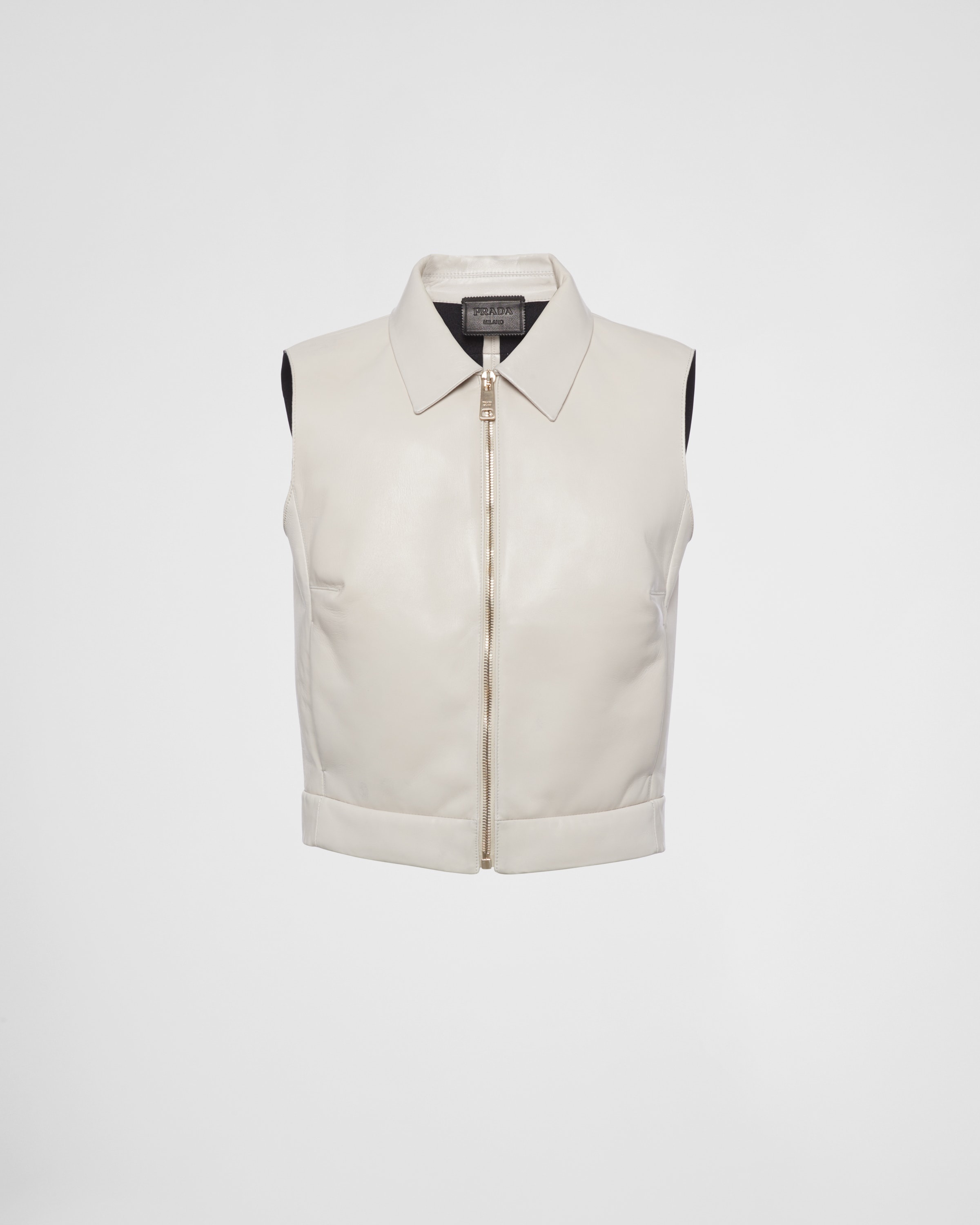 Stretch nappa leather vest - 1