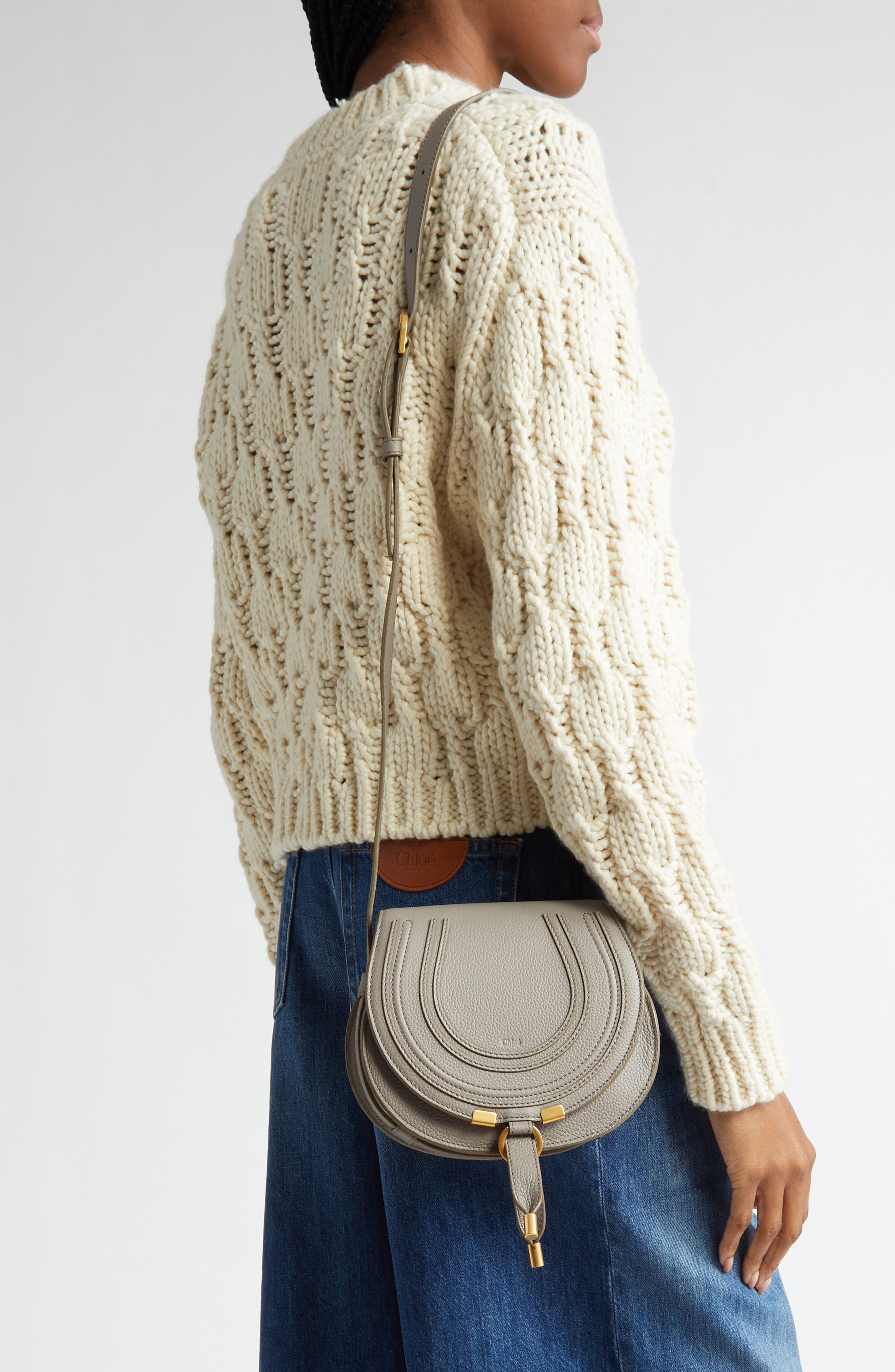 Small Marcie Leather Crossbody Bag - 3