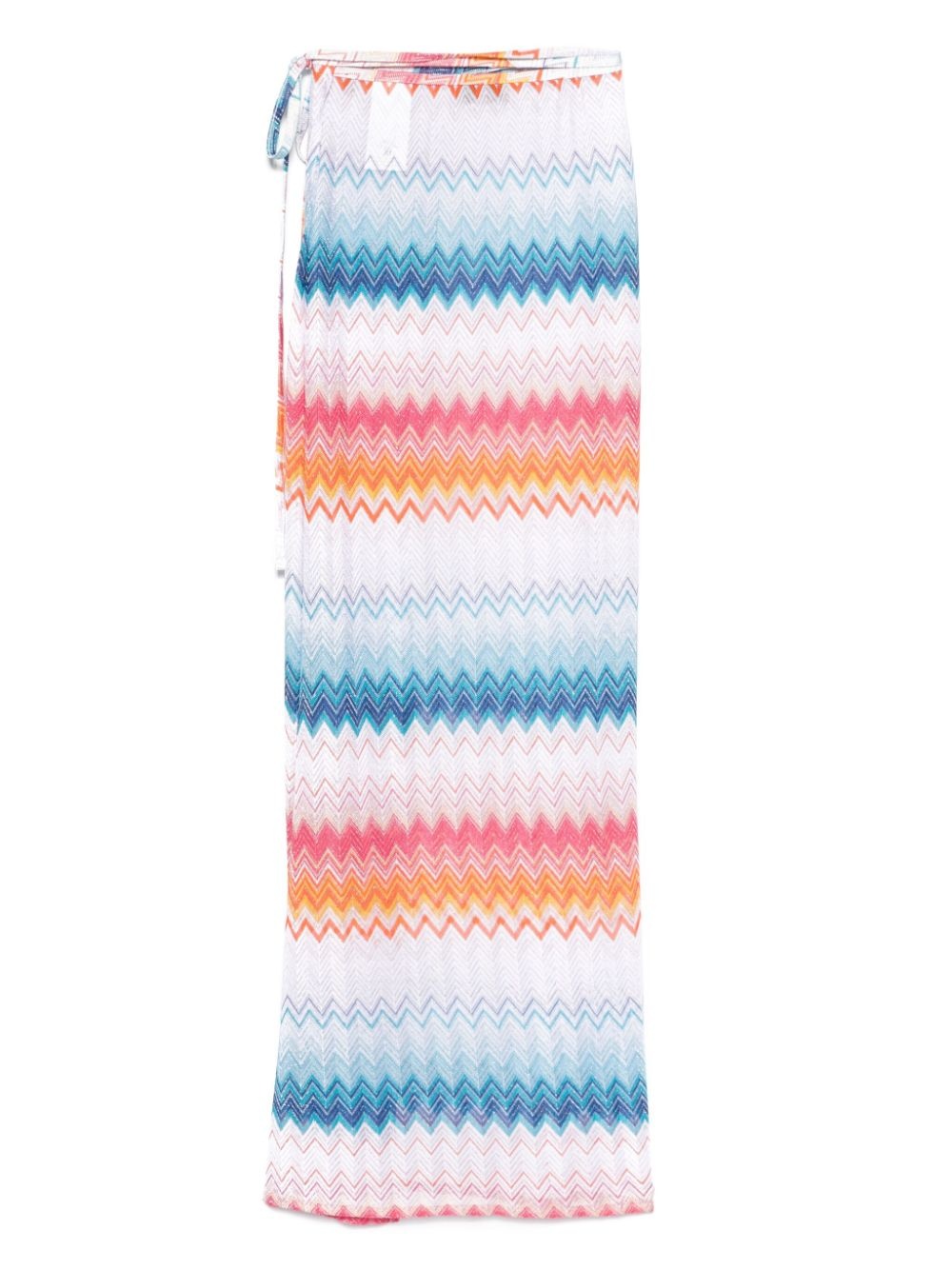 zigzag-woven wrap maxi skirt - 2