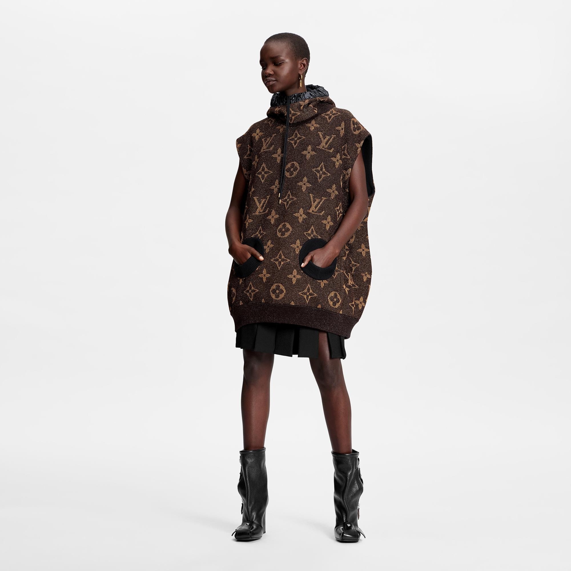 Lurex Monogram Sleeveless Pullover - 2