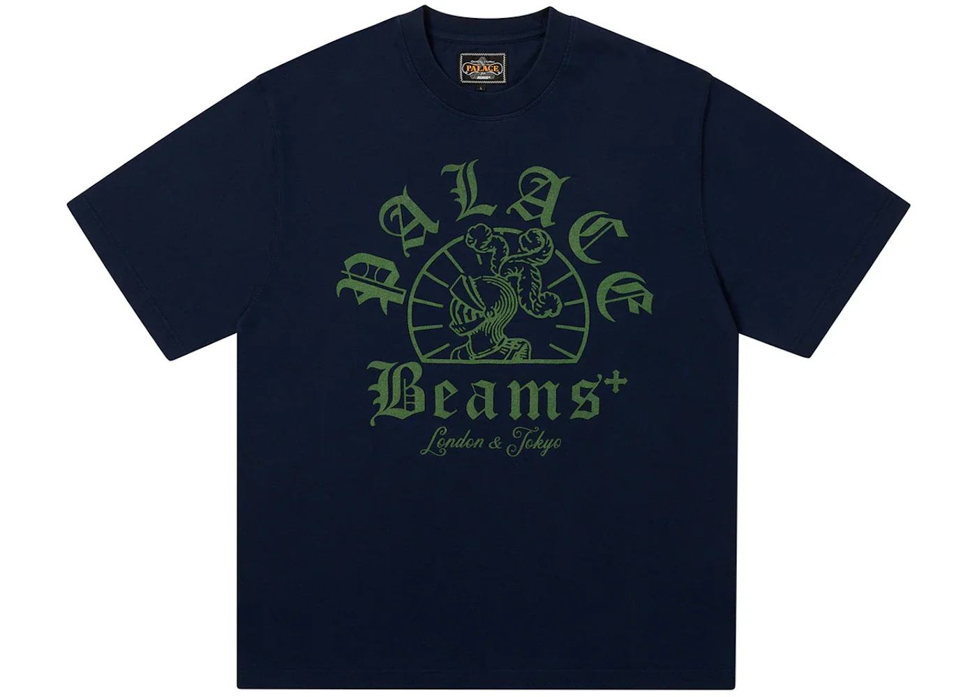 Palace x Beams Plus Graphic T-Shirt Peacoat - 1