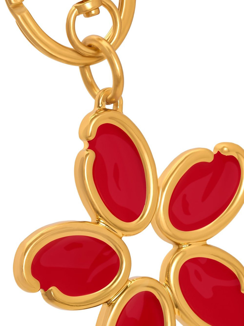 O Flower charm keyring 3