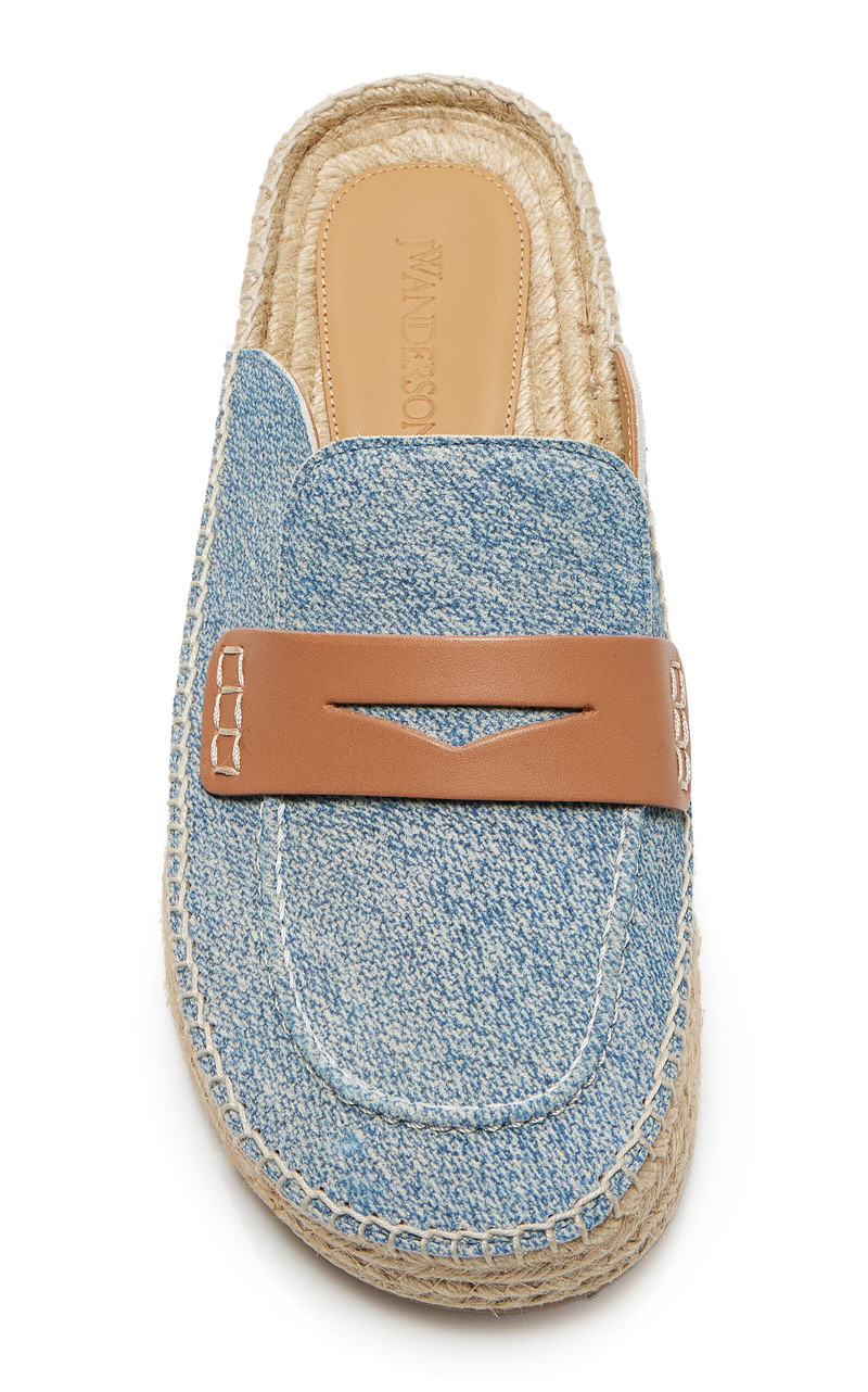 JW Anderson Suede Loafer Espadrillas blue outlook
