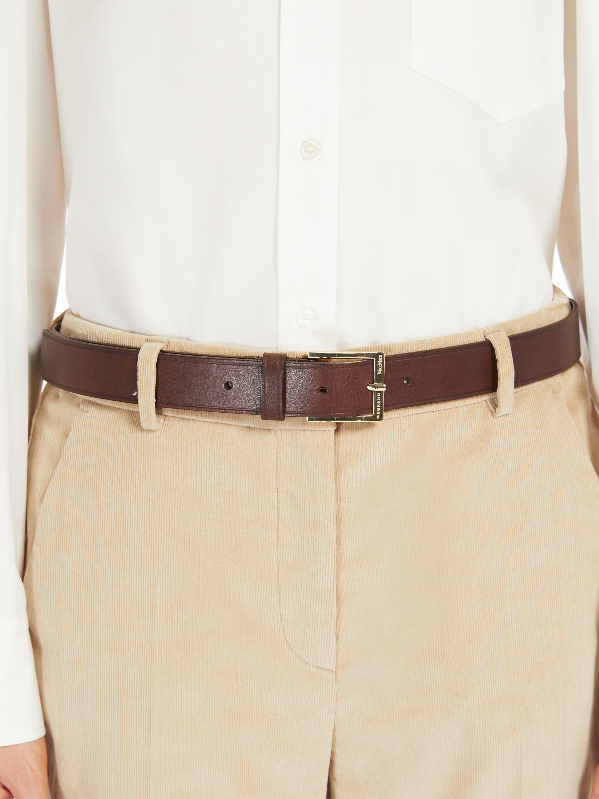 NIGELLA Basic leather belt - 3