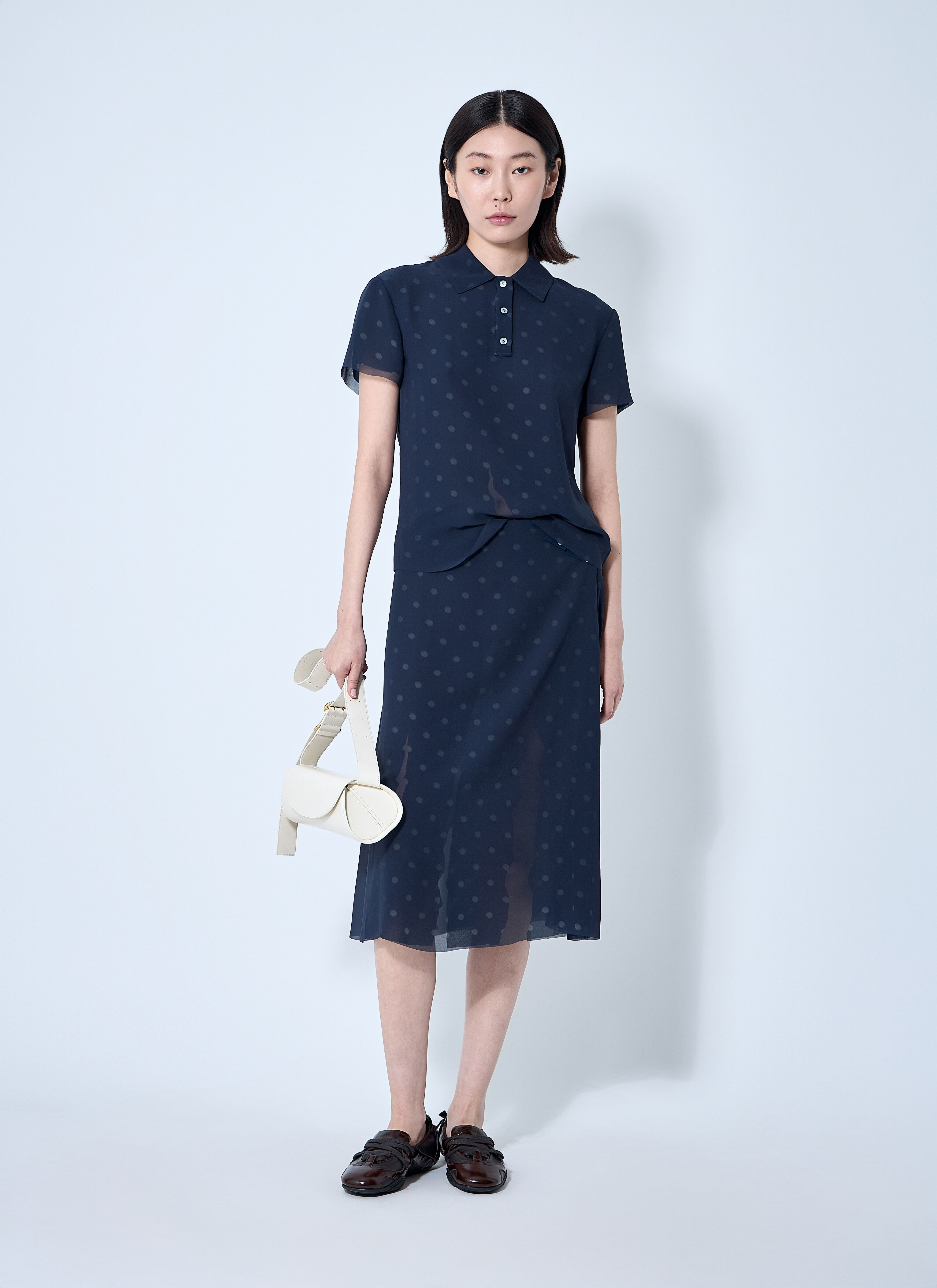 Mesh Layered Midi Skirt - 2