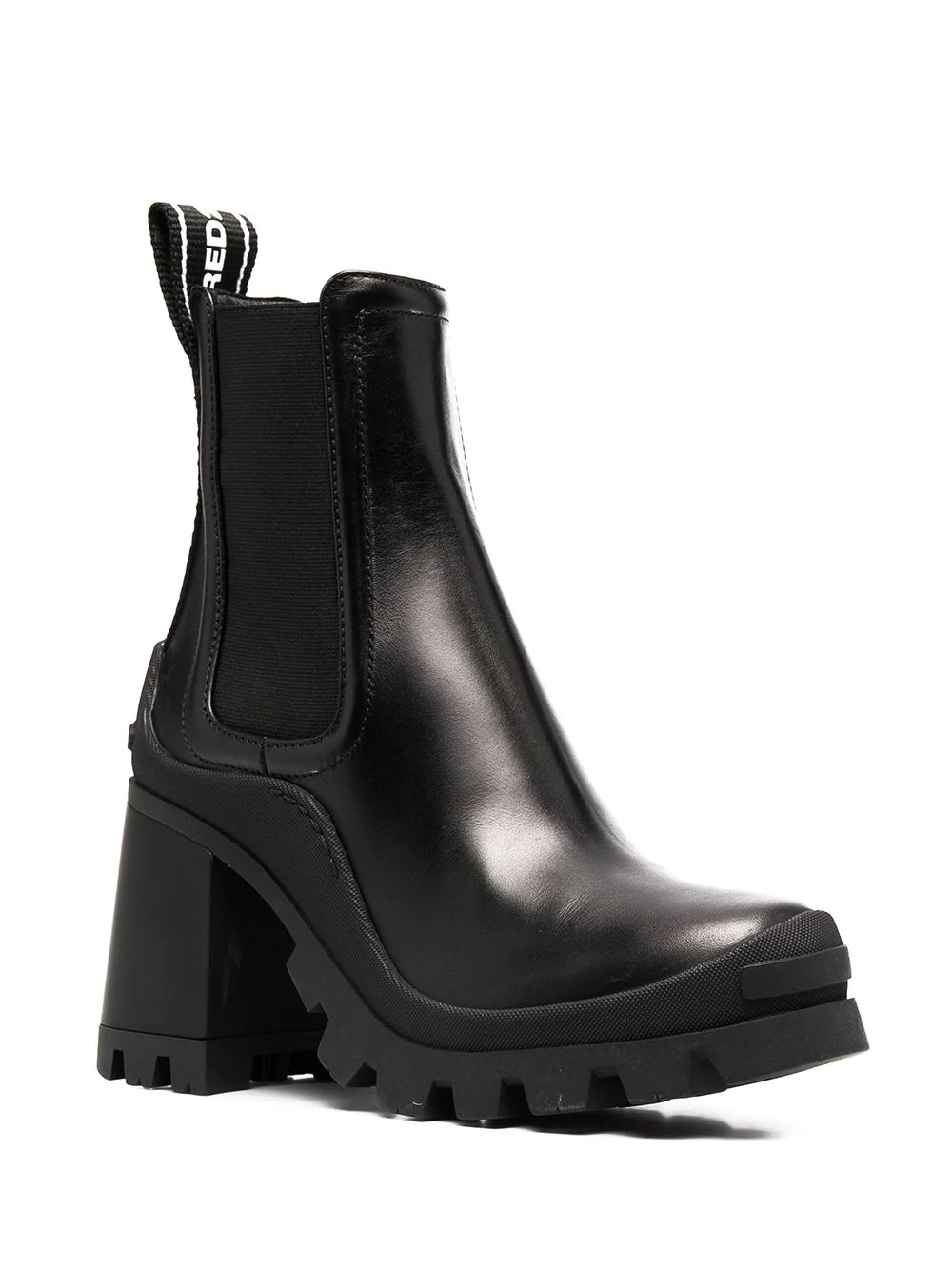 branded pull-tab ankle boots - 2