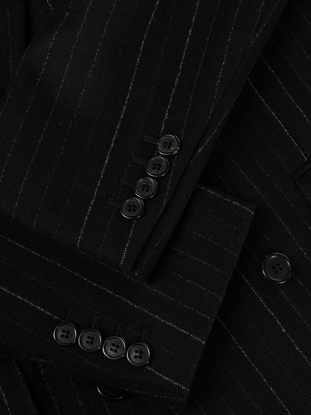 pinstripe double-breasted suit jacket - 6