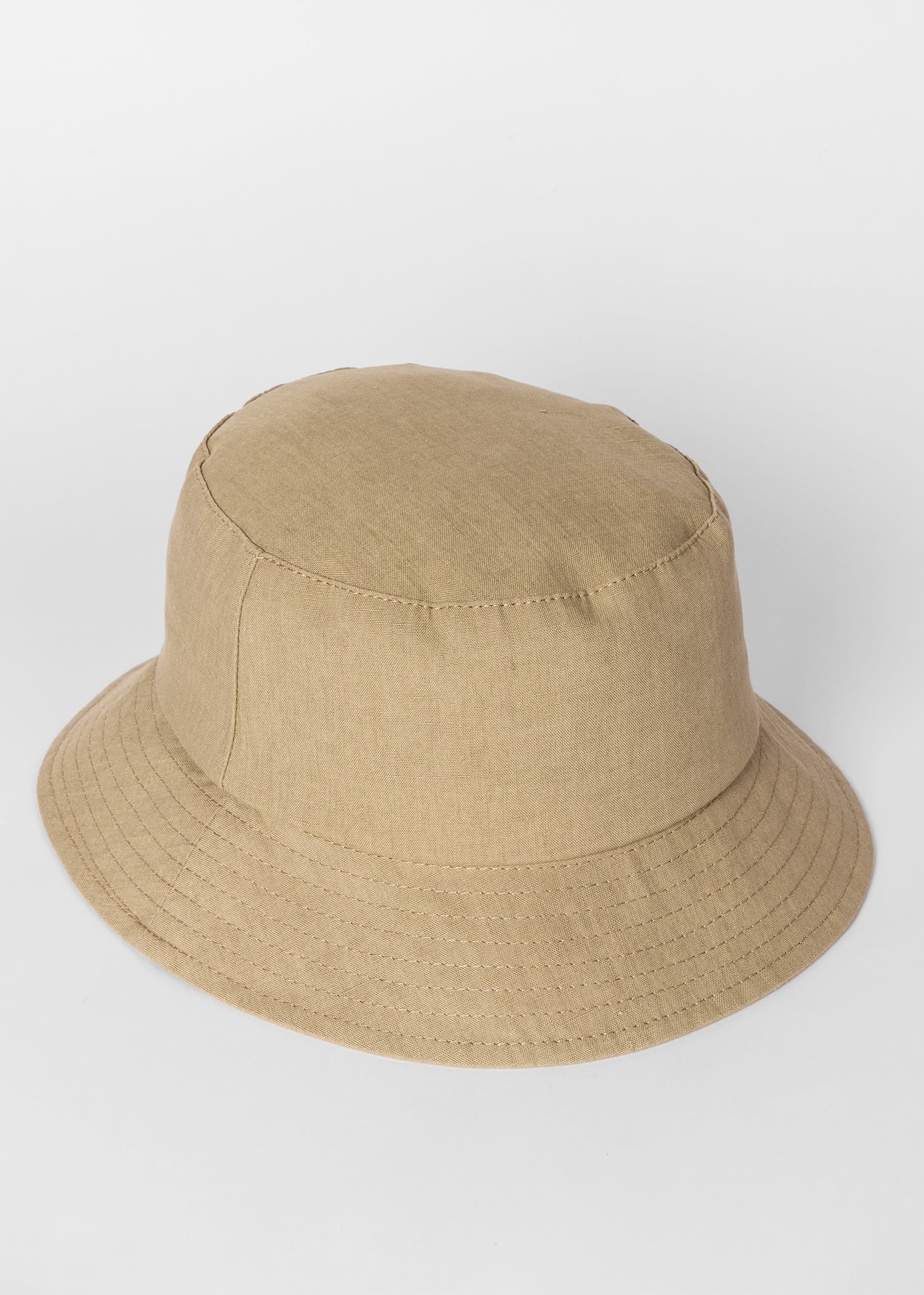 Linen 'Signature Stripe' Trim Bucket Hat - 4