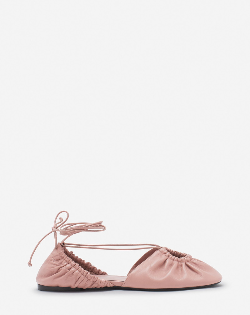 MESURE LACE-UP LEATHER BALLERINA 1