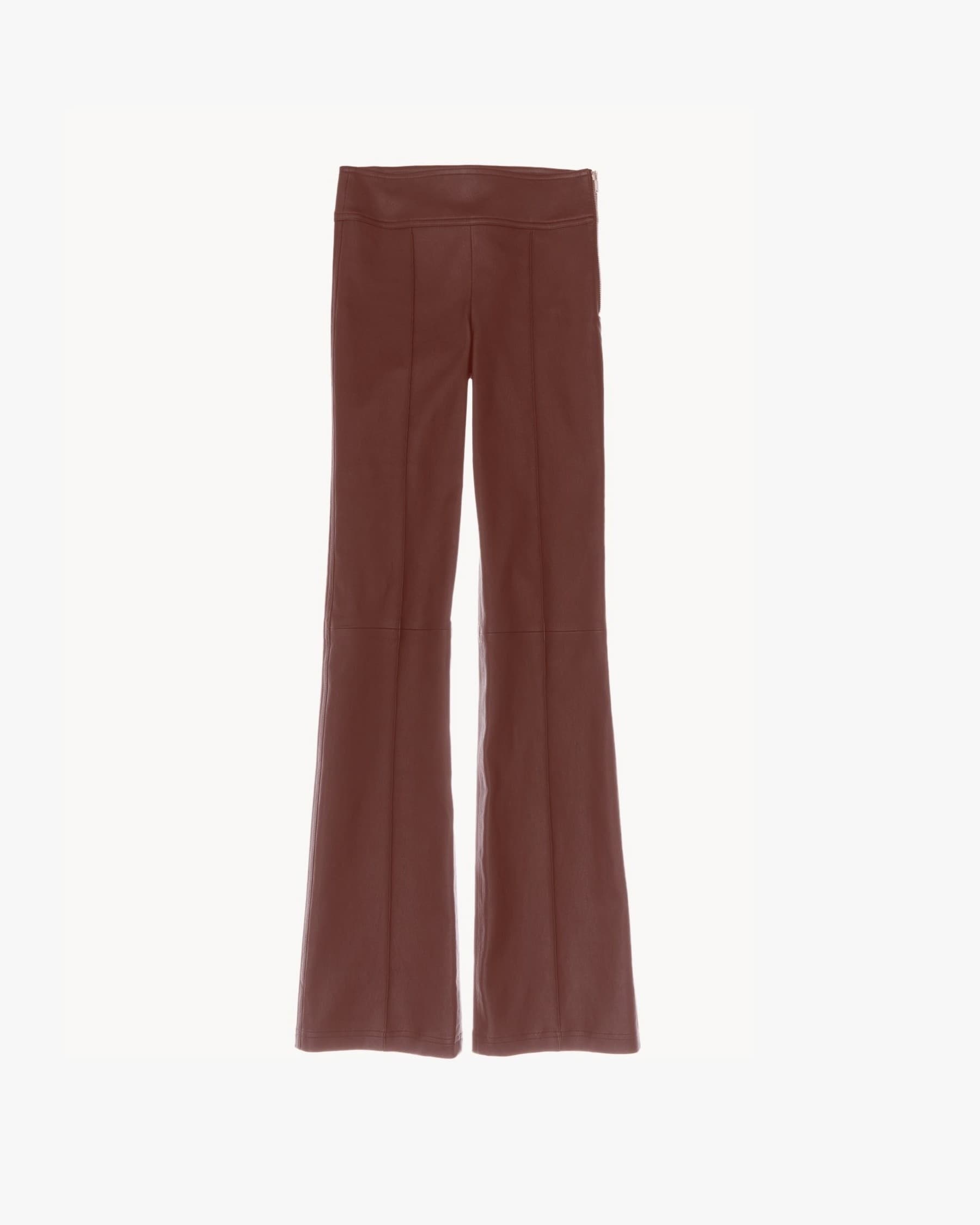 LEATHER BOOTCUT PANT - 1