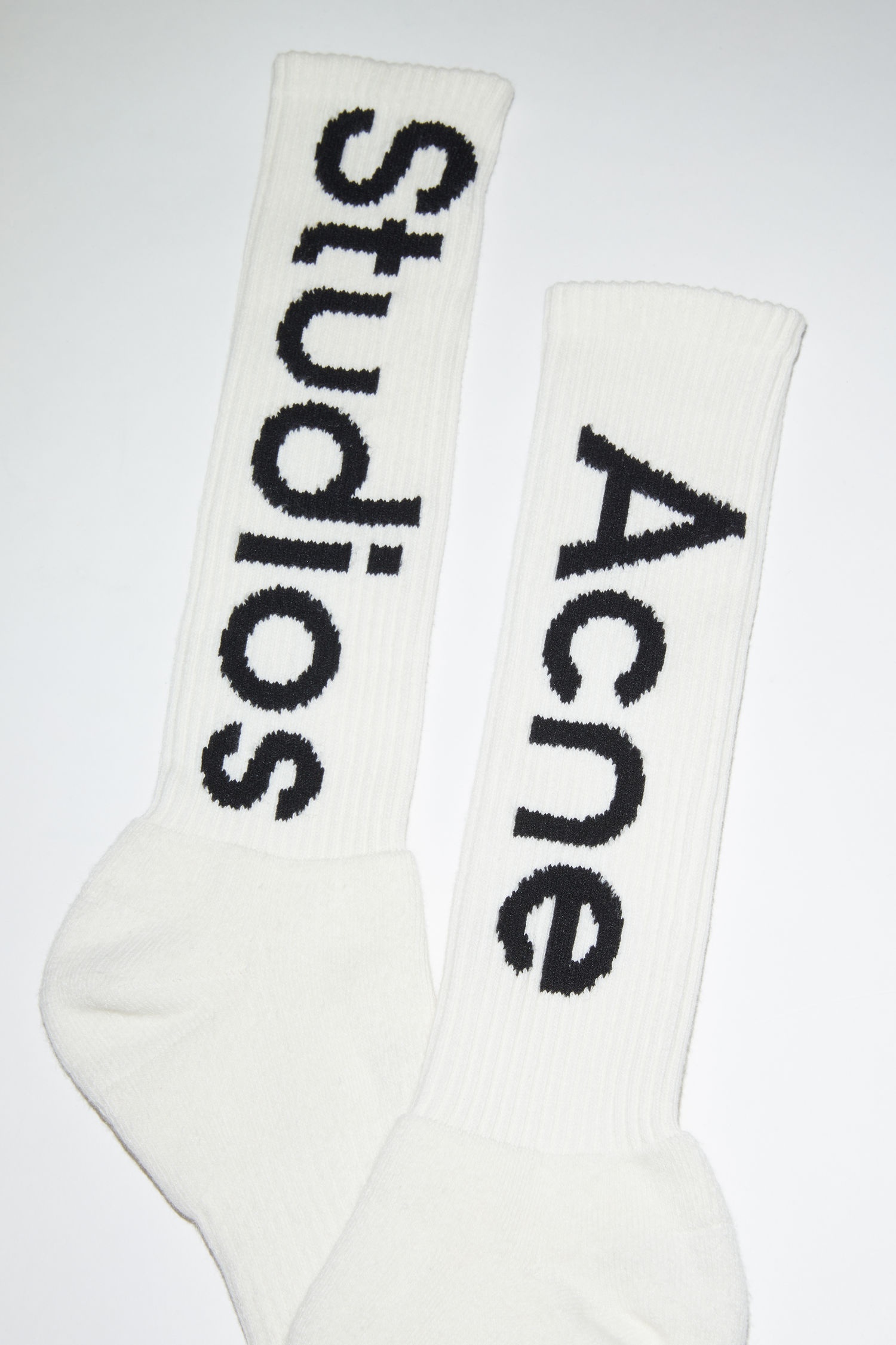 Logo-jacquard socks - Off white - 4