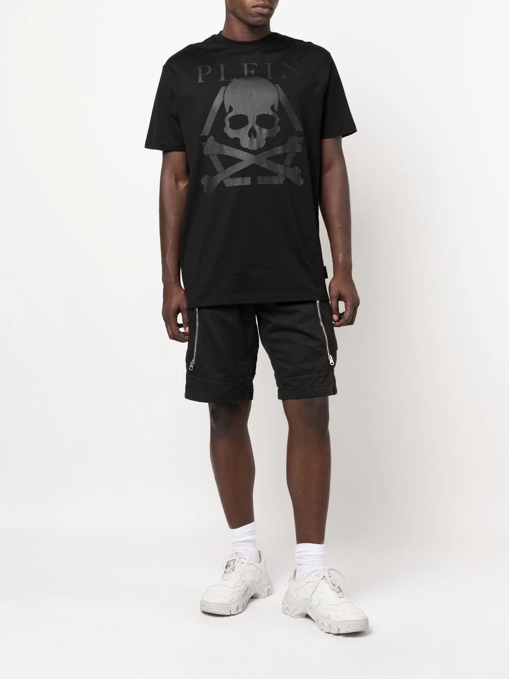 Skull print logo T-shirt - 2