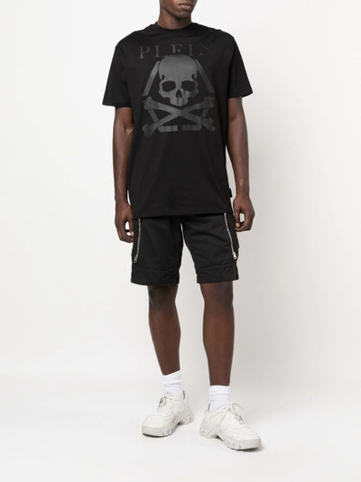 PHILIPP PLEIN Skull print logo T-shirt outlook