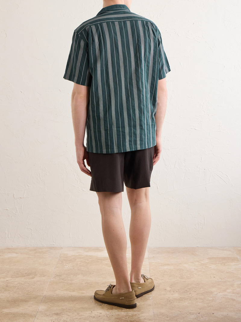 New Palmito MC Camp-Collar Striped Cotton Shirt 4