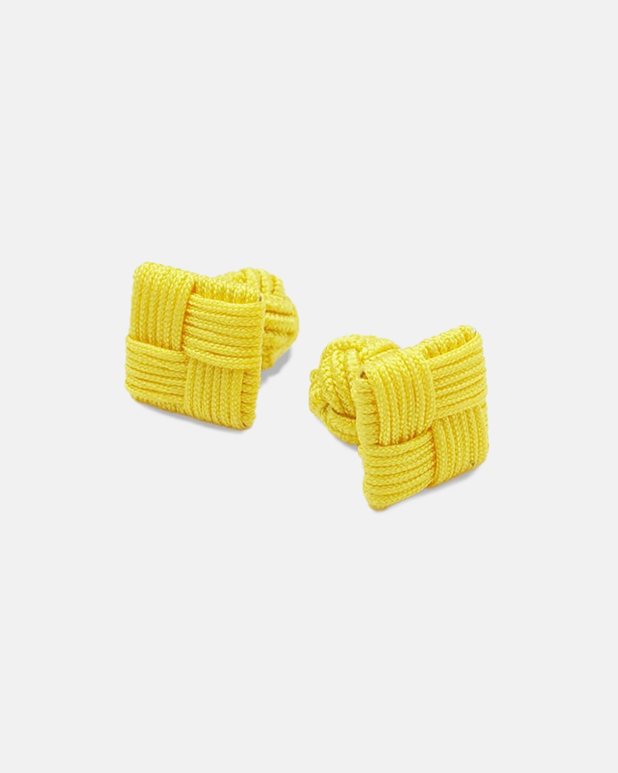 YELLOW COMBO KNOT CUFFLINKS - 1