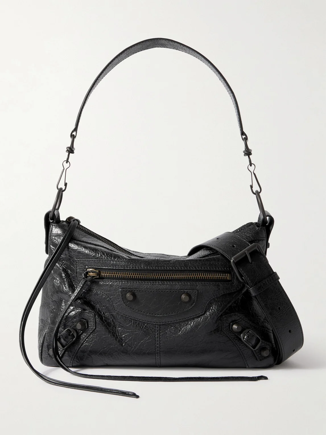 Le City Moto Small Arena Textured-Leather Messenger Bag - 1