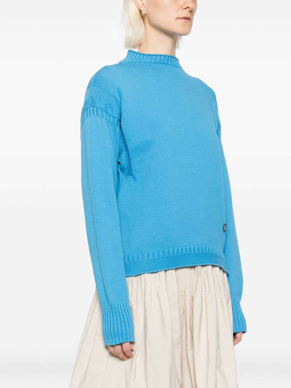 cotton-blended jumper - 3