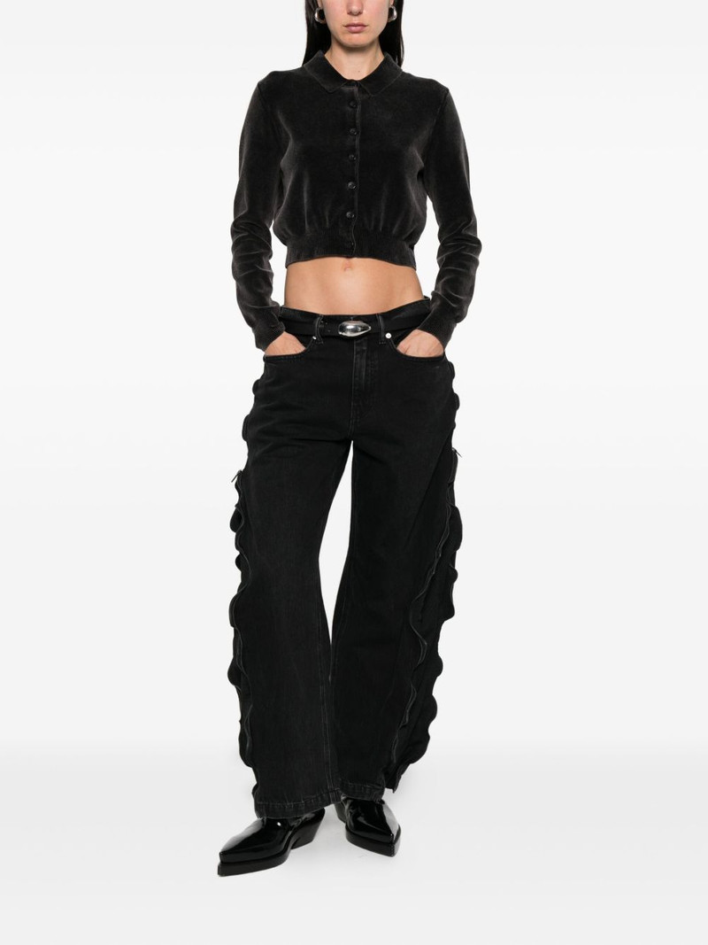 Alexander Wang zip-detail faded jeans outlook