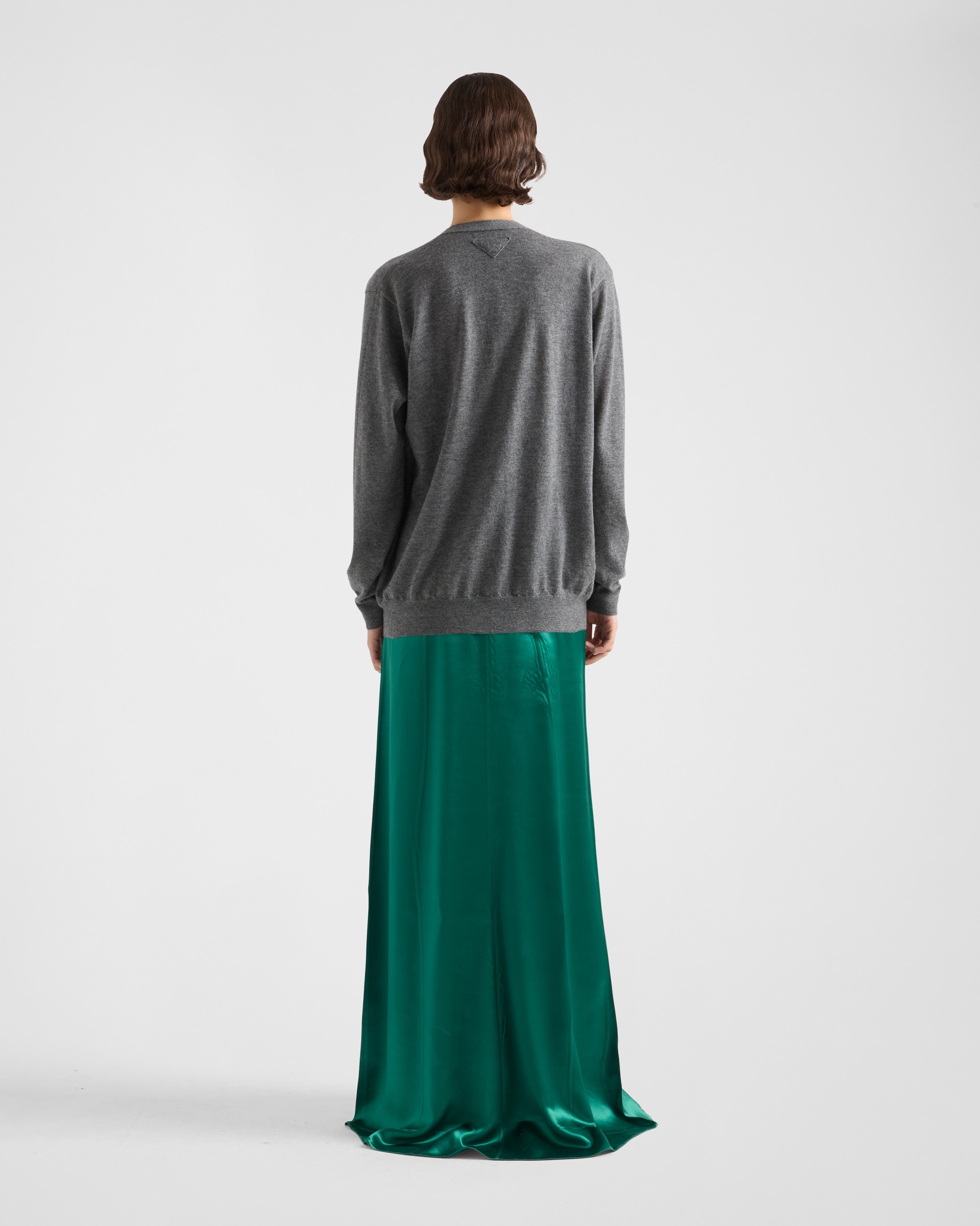 Long satin dress - 5