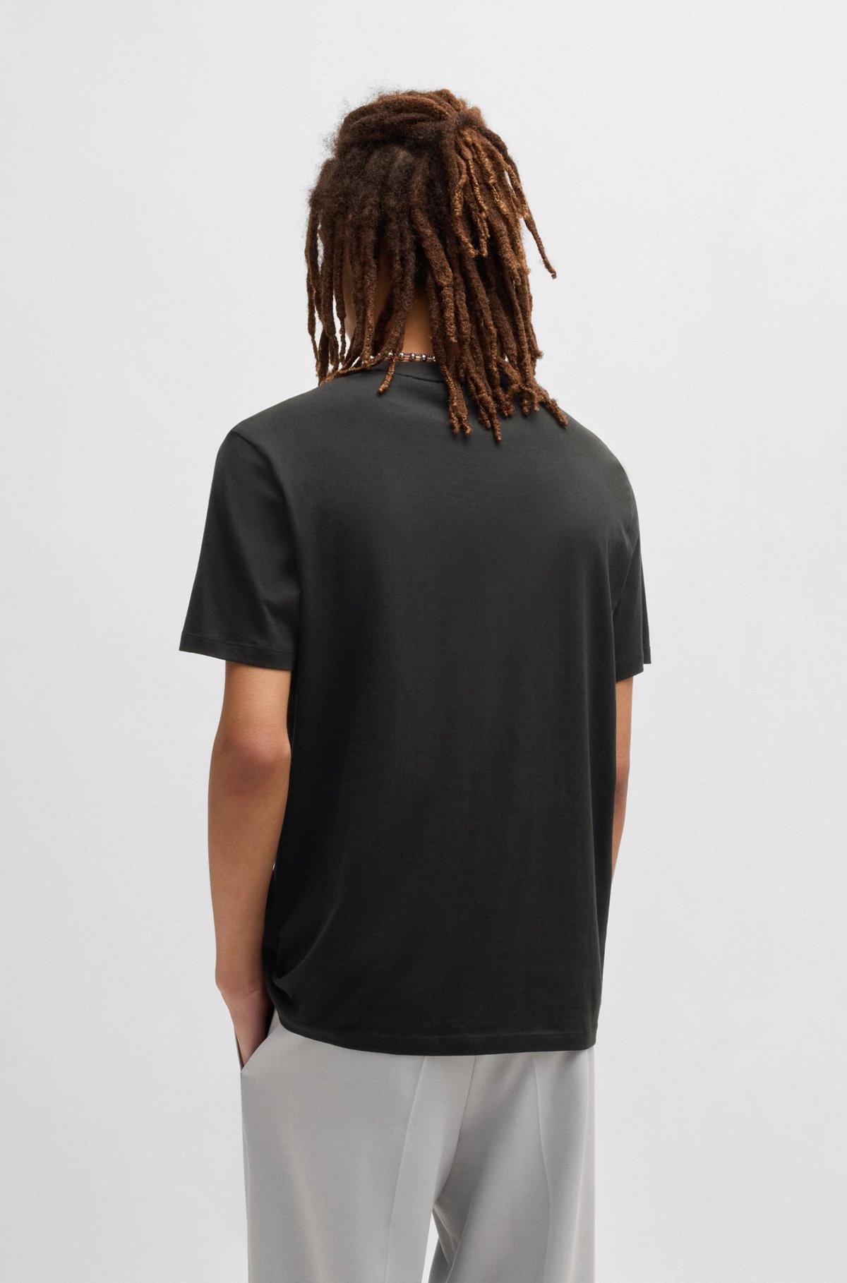 REGULAR-FIT T-SHIRT IN COTTON JERSEY WITH LOGO PRINT - 5
