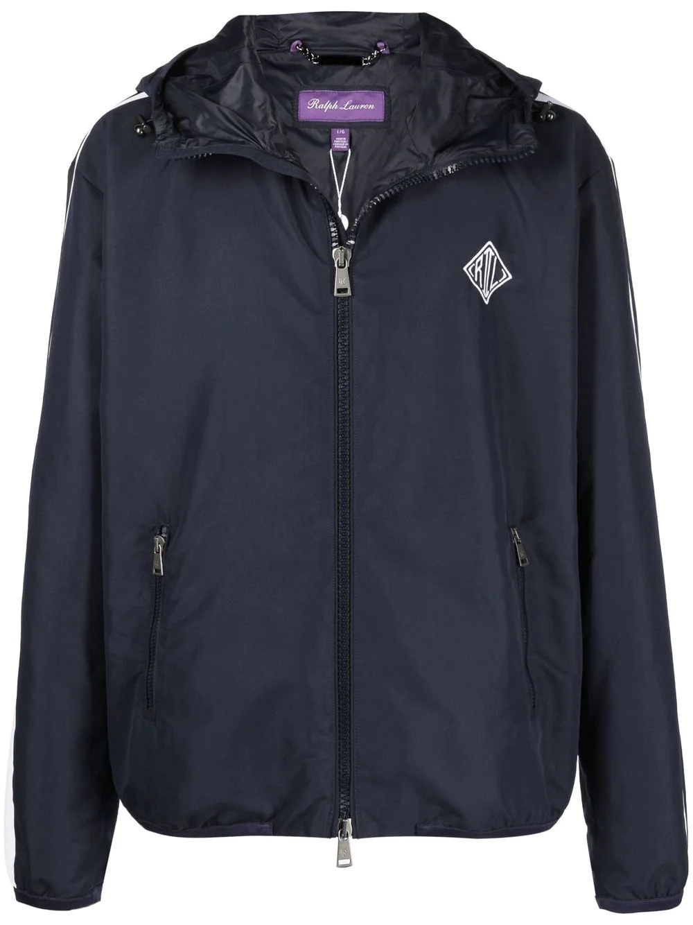 Essex monogram hooded windbreaker jacket - 1