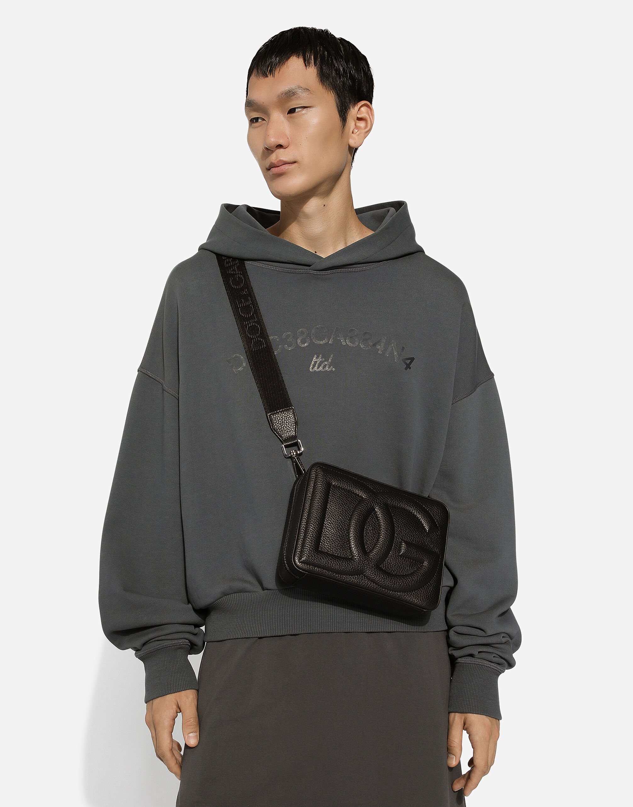 Cropped hoodie with Dolce&Gabbana logo - 5