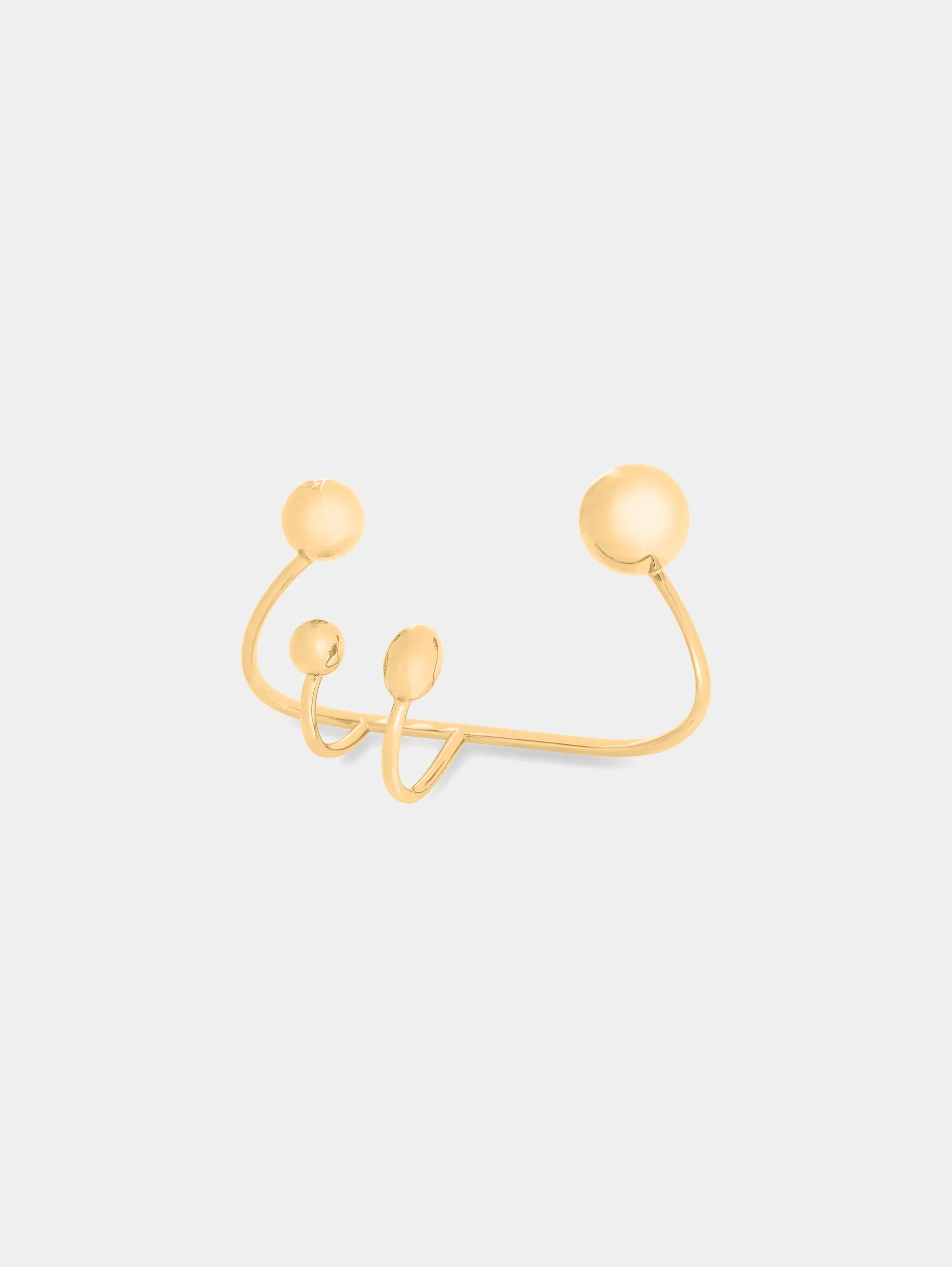 GOLD PUNK HAND JEWELERY - 1